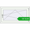 Pricing Tilt-and-Turn 1000x560 mm REHAU OPTIMUM EURO-DESIGN 70 RAL 9016 Traffic white two-sided. Price: 196.83 EUR