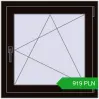 Pricing Tilt-and-Turn 750x750 mm REHAU OPTIMUM EURO-DESIGN 70 BLACK_BROWN two-sided. Price: 919.32 PLN