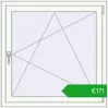 Pricing Tilt-and-Turn 1000x1000 mm EPSILON OPTIMA RAL 9016 Traffic white two-sided. Price: 171,22 €