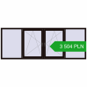 Pricing Tilt-and-Turn 3000x1100 mm REHAU OPTIMUM EURO-DESIGN 70 BLACK_BROWN two-sided. Price: 3 504.15 PLN