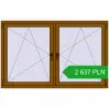 Pricing Tilt-and-Turn 1750x1100 mm REHAU OPTIMUM EURO-DESIGN 70 GOLDEN OAK two-sided. Price: 2 637 PLN