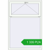 Pricing Tilt-and-Turn 1100x1600 mm REHAU OPTIMUM EURO-DESIGN 70 RAL 9016 Traffic white two-sided. Price: 1 334.52 PLN