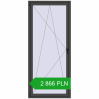 Pricing Tilt-and-Turn 1000x2300 mm REHAU ENERGY-SAVING SYNEGO MD BASALT_GREY two-sided. Price: 2 866.02 PLN