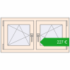 Ustalenie cen Okna skrzydłowe 990x500 mm REHAU OPTIMUM EURO-DESIGN 70 CREAME_WHITE_50L-2 dwustronny. Cena: 226,95 €