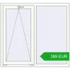 Pricing Tilt-and-Turn 1300x1200 mm REHAU OPTIMUM EURO-DESIGN 70 RAL 9016 Traffic white two-sided. Price: 368.66 EUR