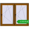Pricing Tilt-and-Turn 1500x1200 mm REHAU ENERGY-SAVING SYNEGO MD GOLDEN OAK two-sided. Price: 3 369.74 PLN