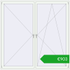 Pricing Tilt-and-Turn 2300x2300 mm REHAU ENERGY-SAVING SYNEGO MD RAL 9016 Traffic white two-sided. Price: 902,97 €