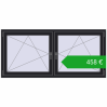 Ustalenie cen Okna skrzydłowe 1770x815 mm REHAU ENERGY-SAVING SYNEGO MD BLACK_ULTI-MATT dwustronny. Cena: 458,17 €
