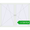 Pricing Tilt-and-Turn 2600x2100 mm REHAU ENERGY-SAVING SYNEGO MD RAL 9016 Traffic white two-sided. Price: 4 727.95 PLN