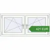 Pricing Tilt-and-Turn 1300x600 mm KORSA BRILLANT DESIGN. Price: 421.26 EUR