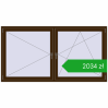 Ustalenie cen Okna skrzydłowe 2100x1100 mm REHAU OPTIMUM EURO-DESIGN 70 DARK_OAK dwustronny. Cena: 2034,28 zł
