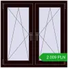 Pricing Tilt-and-Turn 1000x1000 mm REHAU OPTIMUM EURO-DESIGN 70 CHOCOLATE_BROWN two-sided. Price: 2 008.79 PLN