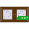 Ustalenie cen Okna skrzydłowe 990x545 mm EPSILON OPTIMA WALNUT dwustronny. Cena: 121.47 EUR