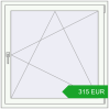 Pricing Tilt-and-Turn 1100x1100 mm REHAU ENERGY-SAVING SYNEGO MD RAL 9016 Traffic white two-sided. Price: 315.02 EUR