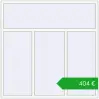 Pricing Tilt-and-Turn 1800x1800 mm REHAU OPTIMUM EURO-DESIGN 70 RAL 9016 Traffic white two-sided. Price: 404,26 €
