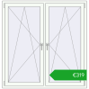 Pricing Okna skrzydłowe 1450x1500 mm REHAU OPTIMUM EURO-DESIGN 70 RAL 9016 Traffic white dwustronny. Price: 318,82 €