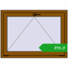 Ustalenie cen Okna skrzydłowe 1050x750 mm REHAU OPTIMUM EURO-DESIGN 70 GOLDEN OAK dwustronny. Cena: 895,52 zł