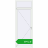 Pricing Tilt-and-Turn 900x2500 mm REHAU ENERGY-SAVING SYNEGO MD RAL 9016 Traffic white two-sided. Price: 1740,16 zł