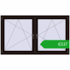 Ustalenie cen Okna skrzydłowe 1830x1040 mm REHAU ENERGY-SAVING SYNEGO MD BLACK_BROWN dwustronny. Cena: 536,79 €