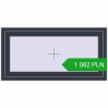Pricing Tilt-and-Turn 1200x600 mm REHAU OPTIMUM EURO-DESIGN 70 ANTHRACITE_GREY_STRUKTURAL two-sided. Price: 1 061.69 PLN