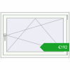 Ustalenie cen Okna skrzydłowe 1170x770 mm REHAU OPTIMUM EURO-DESIGN 70 RAL 9016 Traffic white dwustronny. Cena: 191,58 €
