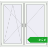 Ustalenie cen Okna skrzydłowe 1450x1400 mm REHAU OPTIMUM EURO-DESIGN 70 RAL 9016 Traffic white dwustronny. Cena: 1441,53 zł