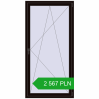 Pricing Tilt-and-Turn 1000x2000 mm REHAU ENERGY-SAVING SYNEGO MD BLACK_BROWN two-sided. Price: 2 566.52 PLN