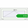 Pricing Tilt-and-Turn 980x430 mm REHAU OPTIMUM EURO-DESIGN 70 RAL 9016 Traffic white two-sided. Price: 134,98 €