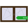 Ustalenie cen Okna skrzydłowe 1725x995 mm REHAU ENERGY-SAVING SYNEGO MD DARK_OAK dwustronny. Cena: 602,78 €