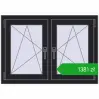 Pricing Tilt-and-Turn 1005x710 mm REHAU ENERGY-SAVING SYNEGO MD BLACK_ULTI-MATT two-sided. Price: 1380,90 zł