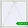 Pricing Tilt-and-Turn 1000x1000 mm REHAU OPTIMUM EURO-DESIGN 70 RAL 9016 Traffic white two-sided. Price: 1 001.21 PLN