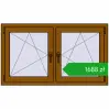 Ustalenie cen Okna skrzydłowe 1260x725 mm REHAU ENERGY-SAVING SYNEGO MD GOLDEN OAK dwustronny. Cena: 1688,48 zł