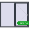 Pricing Tilt-and-Turn 1552x1403 mm REHAU OPTIMUM EURO-DESIGN 70 ANTHRACITE_GREY_STRUKTURAL two-sided. Price: 2 276.41 PLN
