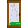 Pricing Tilt-and-Turn 600x1150 mm CLASICTHERM 70 GOLDEN OAK two-sided. Price: 917,62 zł