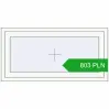 Pricing Tilt-and-Turn 1200x600 mm REHAU OPTIMUM EURO-DESIGN 70 WALNUT external. Price: 803.44 PLN