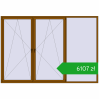 Pricing Tilt-and-Turn 3200x2200 mm REHAU ENERGY-SAVING SYNEGO MD GOLDEN OAK two-sided. Price: 6107,18 zł