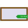 Pricing Tilt-and-Turn 1180x580 mm REHAU OPTIMUM EURO-DESIGN 70 GOLDEN OAK two-sided. Price: 721.4 PLN
