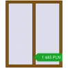 Pricing Tilt-and-Turn 1100x1300 mm REHAU OPTIMUM EURO-DESIGN 70 GOLDEN OAK two-sided. Price: 1 444.76 PLN
