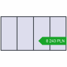 Pricing Tilt-and-Turn 4400x2300 mm REHAU OPTIMUM EURO-DESIGN 70 ANTHRACITE_GREY_STRUKTURAL two-sided. Price: 8 243.29 PLN