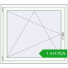 Pricing Tilt-and-Turn 1080x960 mm REHAU OPTIMUM EURO-DESIGN 70 RAL 9016 Traffic white two-sided. Price: 1 414.45 PLN