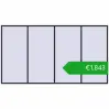 Pricing Tilt-and-Turn 4200x2300 mm REHAU OPTIMUM EURO-DESIGN 70 ANTHRACITE_GREY_GLATT two-sided. Price: 1842,94 €