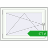 Pricing Tilt-and-Turn 850x600 mm CLASICTHERM 70 GOLDEN OAK external. Price: 678,60 zł