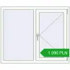Pricing Tilt-and-Turn 1220x1000 mm REHAU OPTIMUM EURO-DESIGN 70 RAL 9016 Traffic white two-sided. Price: 1 090.43 PLN