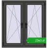 Pricing Tilt-and-Turn 1035x1100 mm REHAU ENERGY-SAVING SYNEGO MD BASALT_GREY two-sided. Price: 2359,71 zł