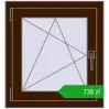 Pricing Tilt-and-Turn 600x650 mm CLASICTHERM 70 MAHAGON_SAPELI two-sided. Price: 738,42 zł