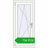 Pricing Tilt-and-Turn 520x1150 mm REHAU OPTIMUM EURO-DESIGN 70 RAL 9016 Traffic white two-sided. Price: 733.52 PLN