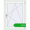 Pricing Tilt-and-Turn 740x1010 mm REHAU OPTIMUM EURO-DESIGN 70 RAL 9016 Traffic white two-sided. Price: 153,52 €