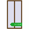 Pricing Tilt-and-Turn 800x1500 mm REHAU OPTIMUM EURO-DESIGN 70 WALNUT two-sided. Price: 311.18 EUR