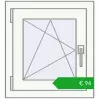 Ustalenie cen Okna skrzydłowe 500x545 mm EPSILON OPTIMA ANTHRACITE_GREY_STRUKTURAL zewnętrzny. Cena: 93,58 €