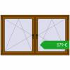 Pricing Tilt-and-Turn 1770x1040 mm REHAU ENERGY-SAVING SYNEGO MD GOLDEN OAK two-sided. Price: 579,25 €